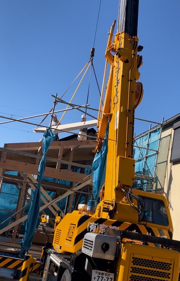 平屋コンパクトハウス（S-CRAFT®京都南丹店モデルハウス）の完成に向け、工事は急ピッチで進んでいます